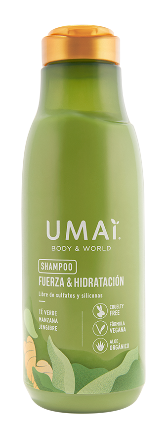 Shampoo Té verde, Manzana. Jengibre